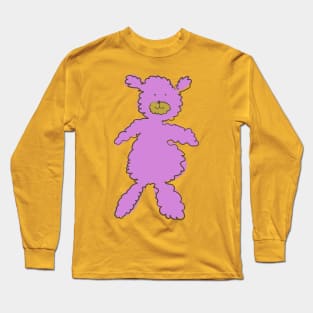 Fluffy Cuddly Pink Teddy Bear Long Sleeve T-Shirt